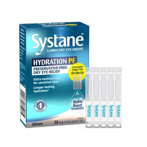 Systane Hydration PF Lubricant Eye Drops Vials - 30ct