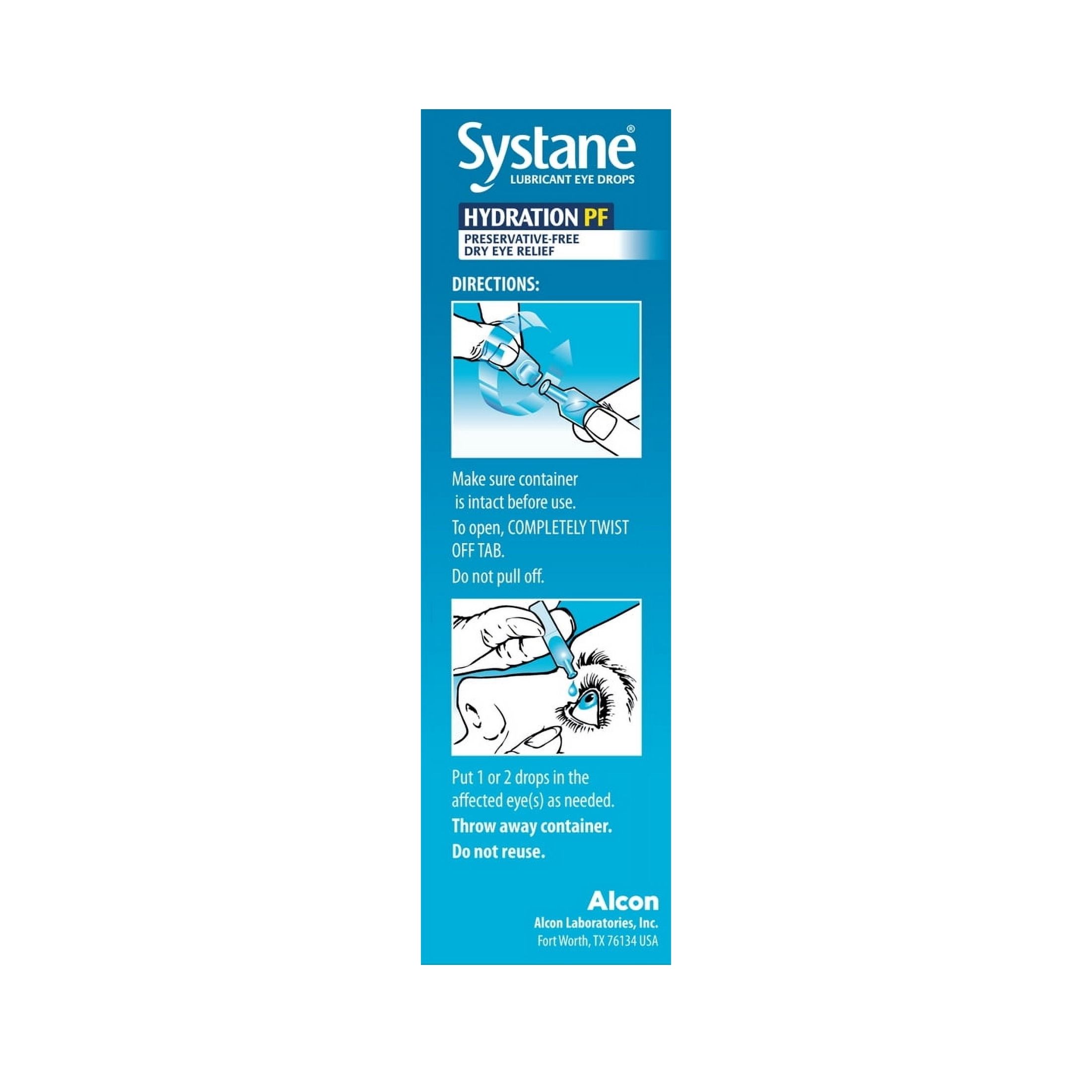 Systane Hydration PF Lubricant Eye Drops Vials - 30ct