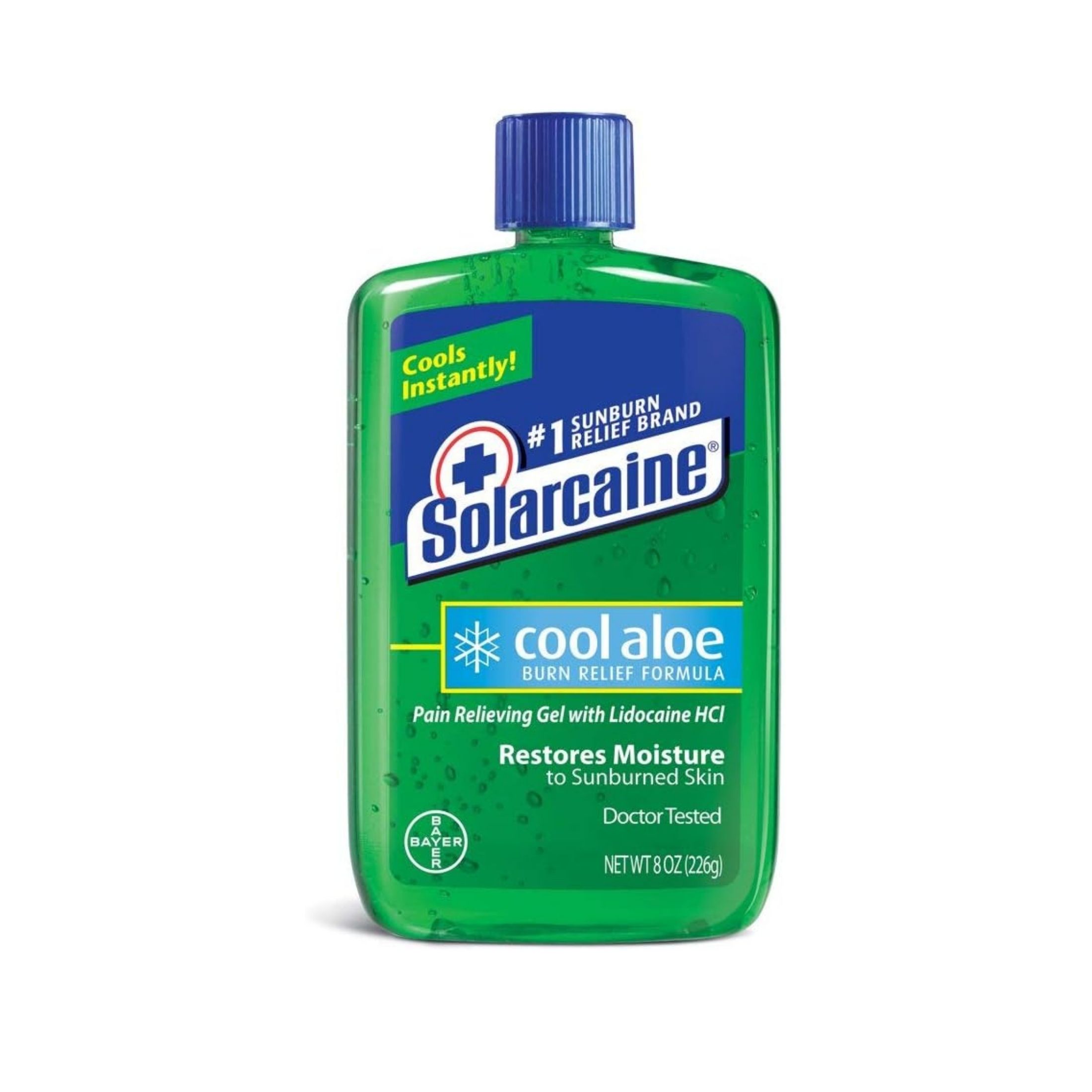 Solarcaine Cool Aloe Burn Relief Gel 8 Oz Bottle