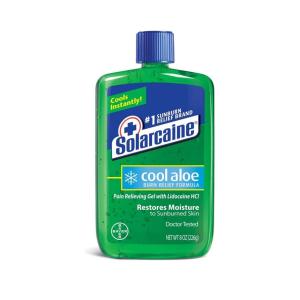 Solarcaine Cool Aloe Burn Relief Gel 8 Oz Bottle