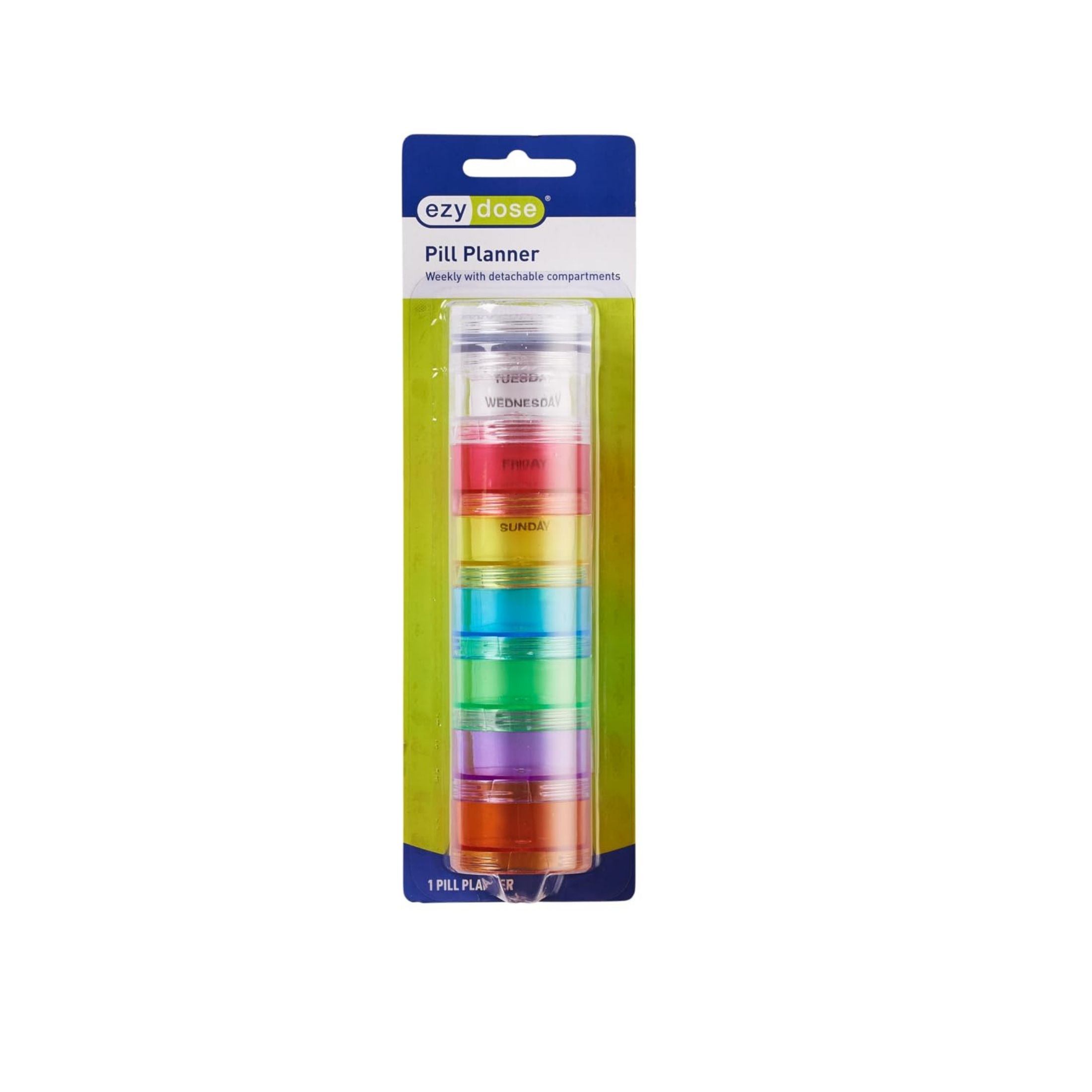 Ezy Dose Pill Reminder, 7-Day, Stackable