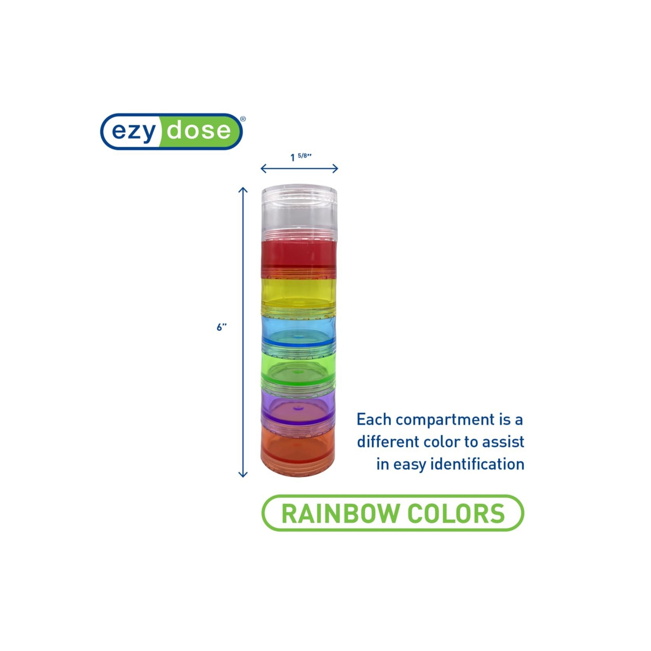 Ezy Dose Pill Reminder, 7-Day, Stackable