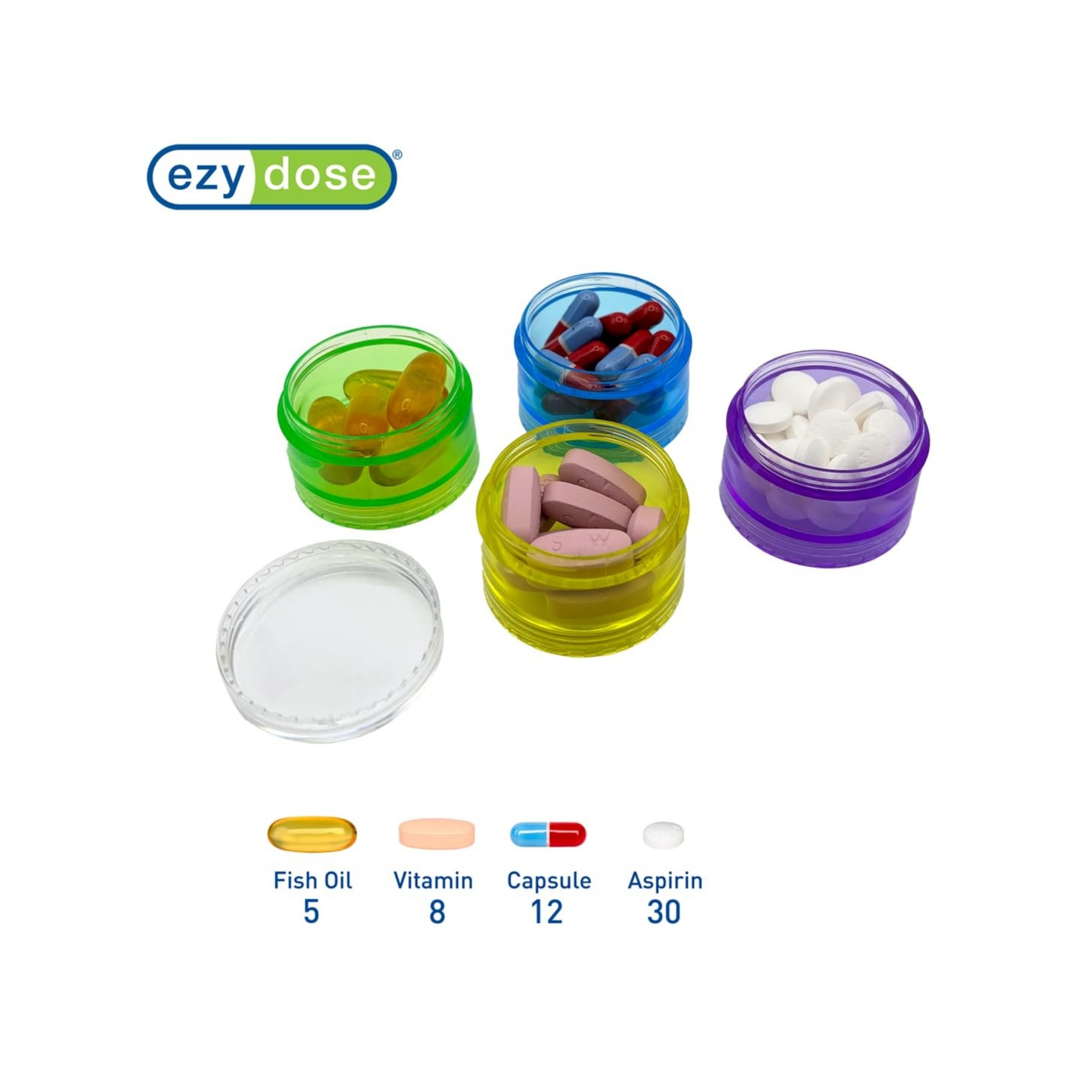 Ezy Dose Pill Reminder, 7-Day, Stackable