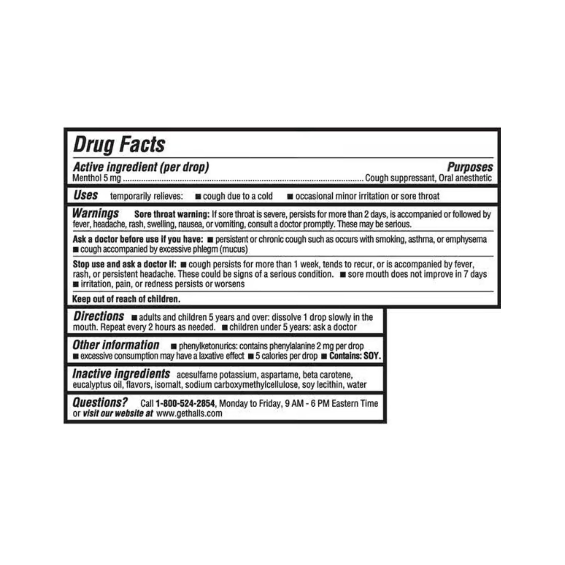 Halls Cough Drops, Sugar Free, Citrus Blend Flavor