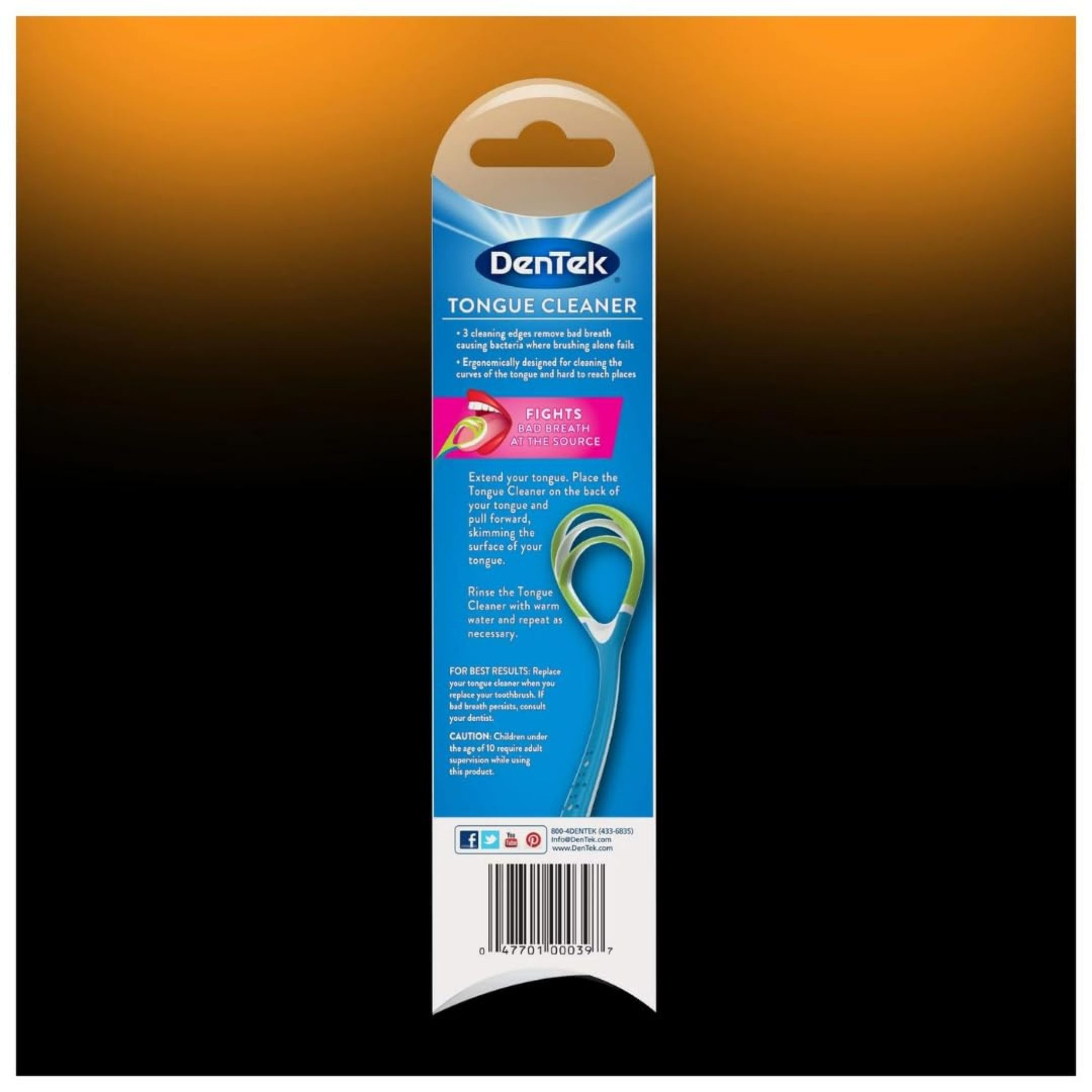 DenTek Comfort Clean, Tongue Cleaner, Fresh Mint