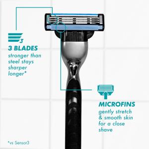 Gillette Mach3 Men's Razor Blades, 8 Blade Refills