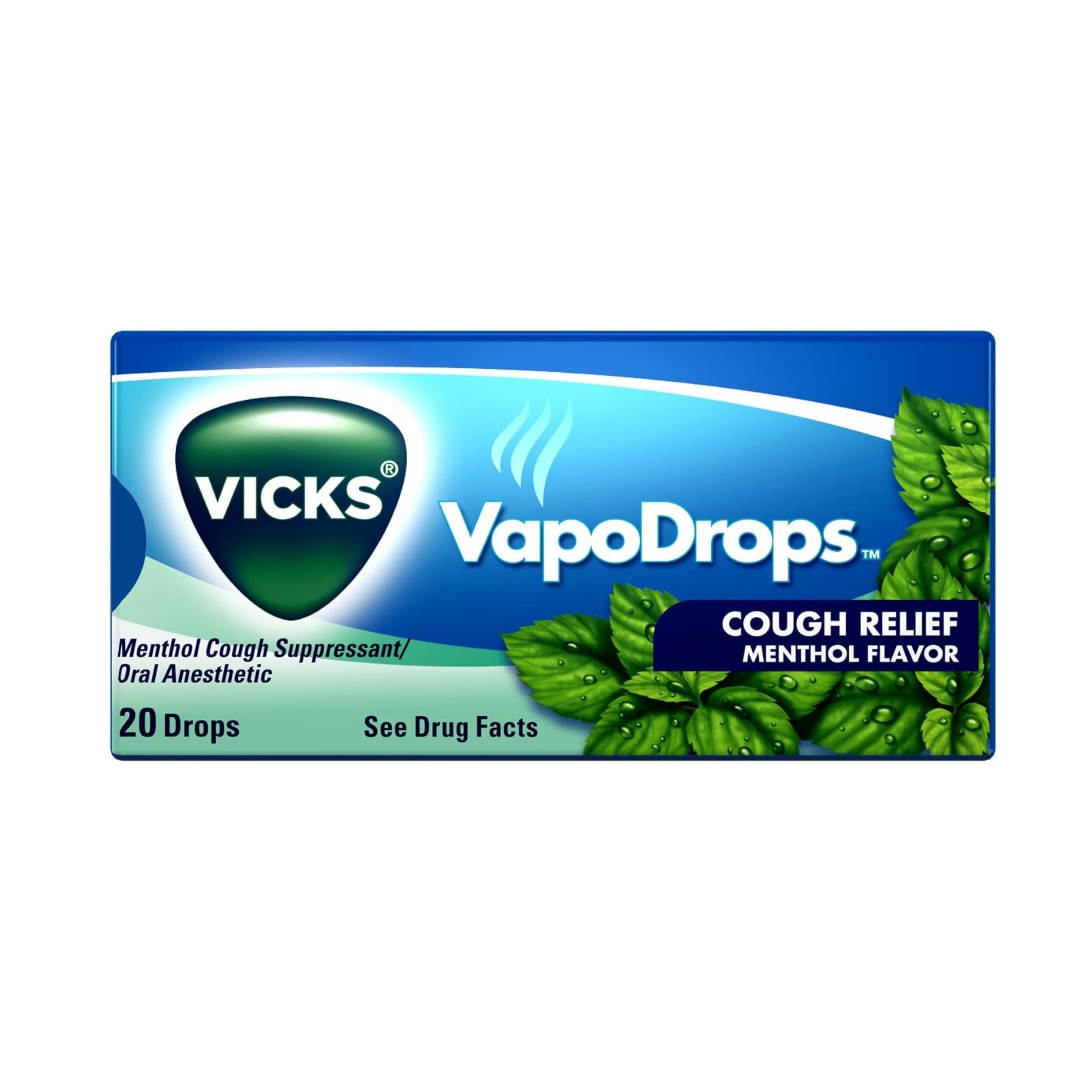 Vicks VapoDrops Cough Relief Drops Menthol Flavor, 1