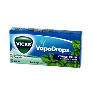 Vicks VapoDrops Cough Relief Drops Menthol Flavor, 1