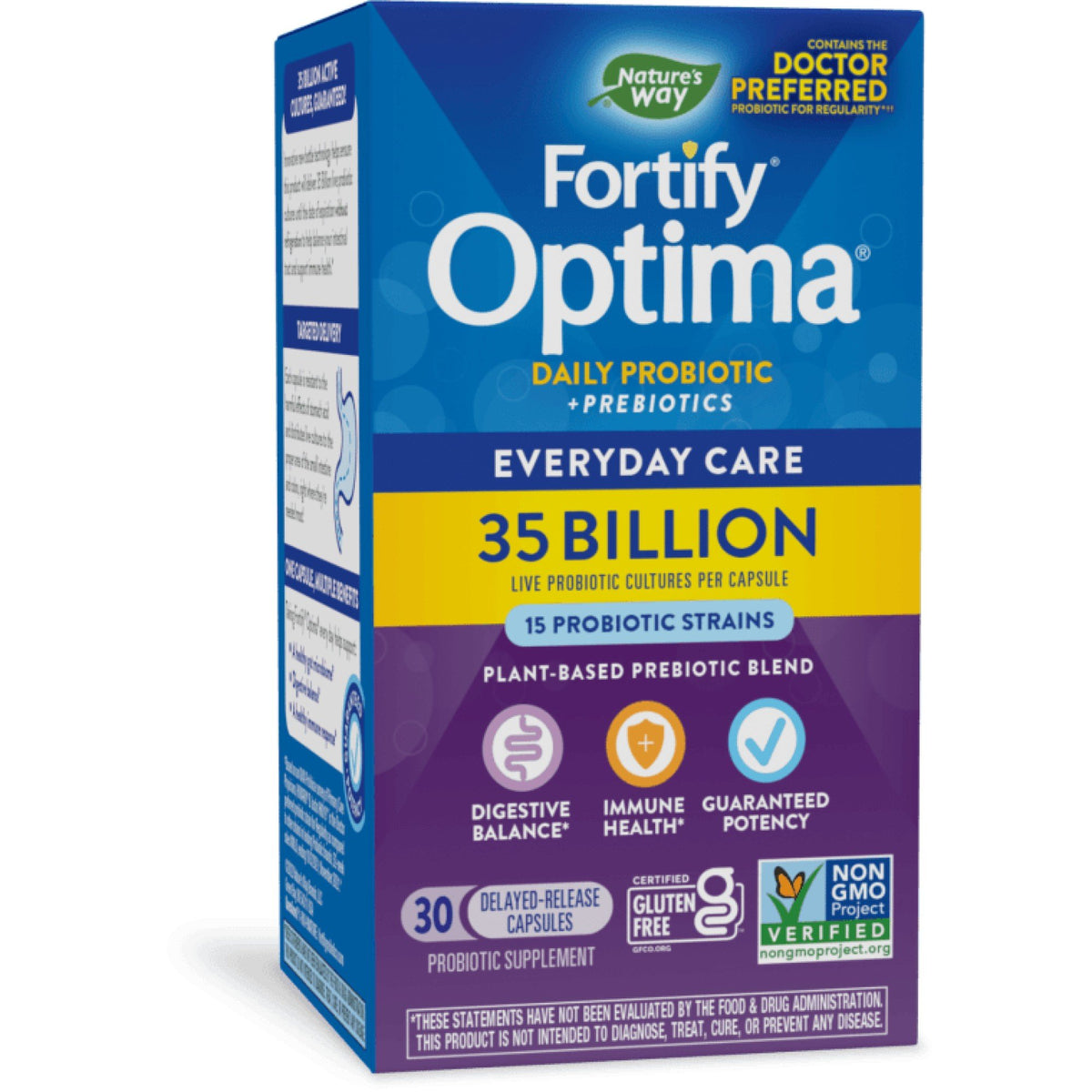Nature's Way Fortify Optima 35 Billion Daily Probiotic Capsules