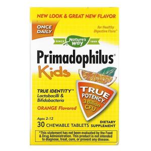 Nature's Way Primadophilus Kids Orange Chewable Tablets