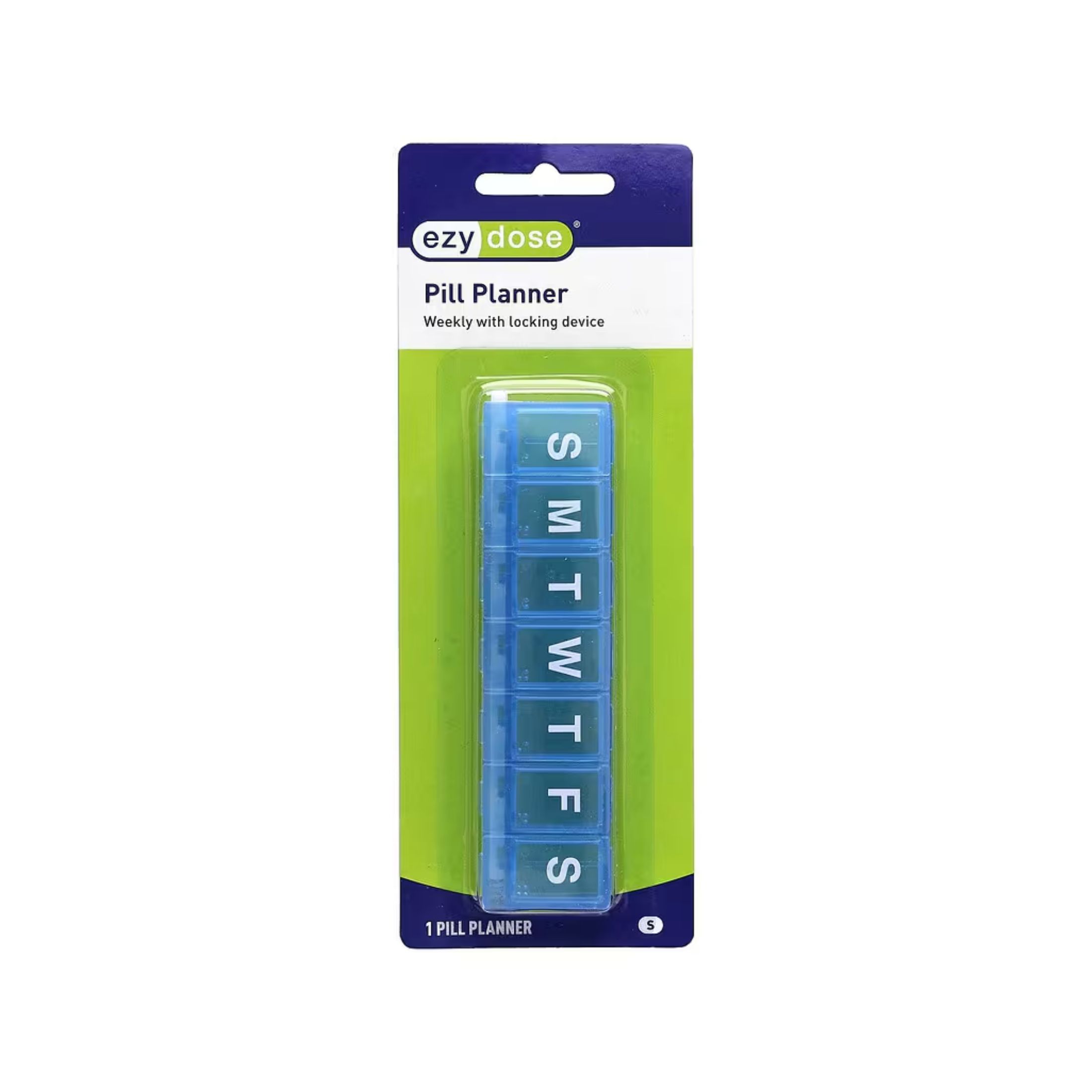Ezy Dose Pill Reminder, Locking, 7-Day, Small