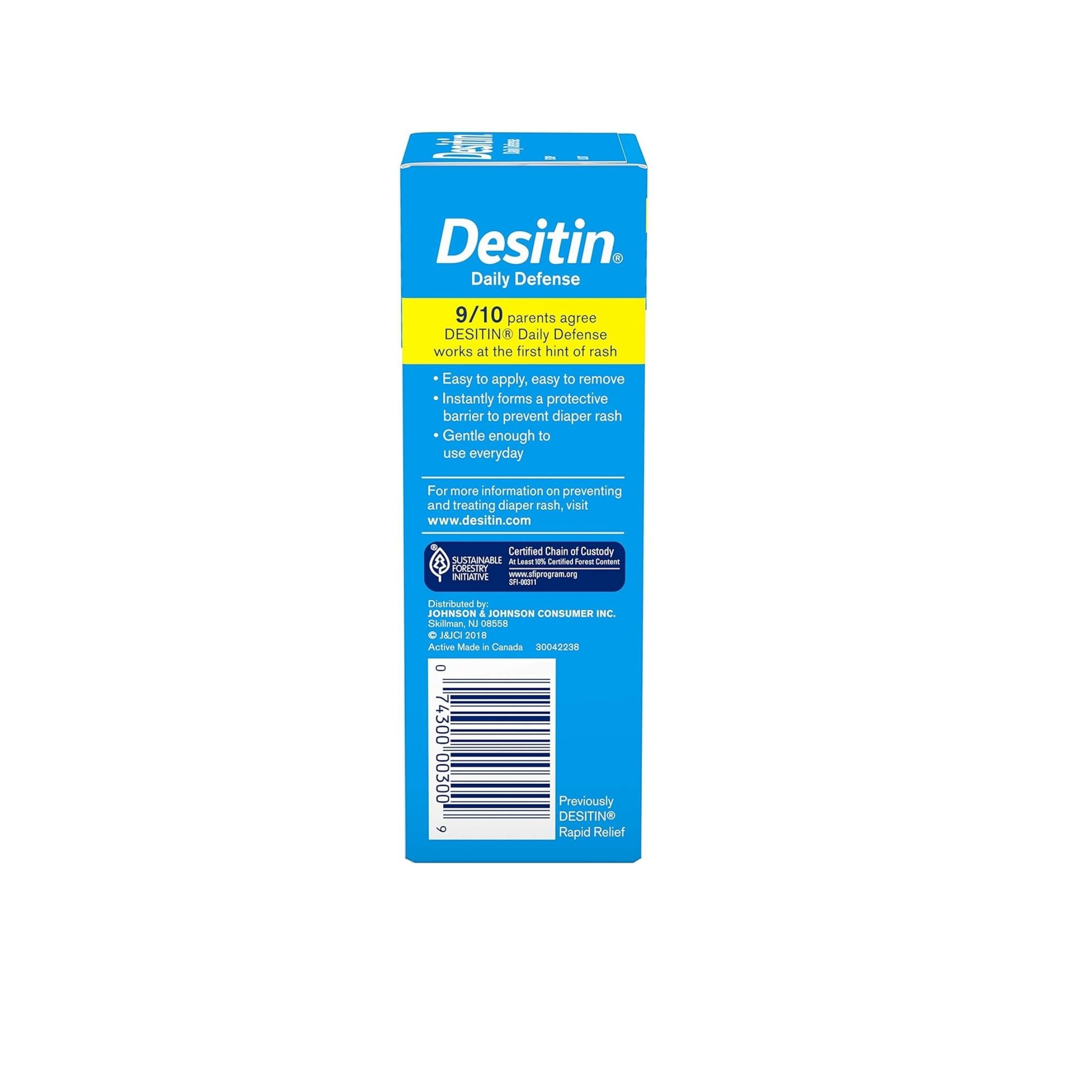 Desitin Daily Defense Baby Diaper Rash Cream, Travel Size - 2 Oz