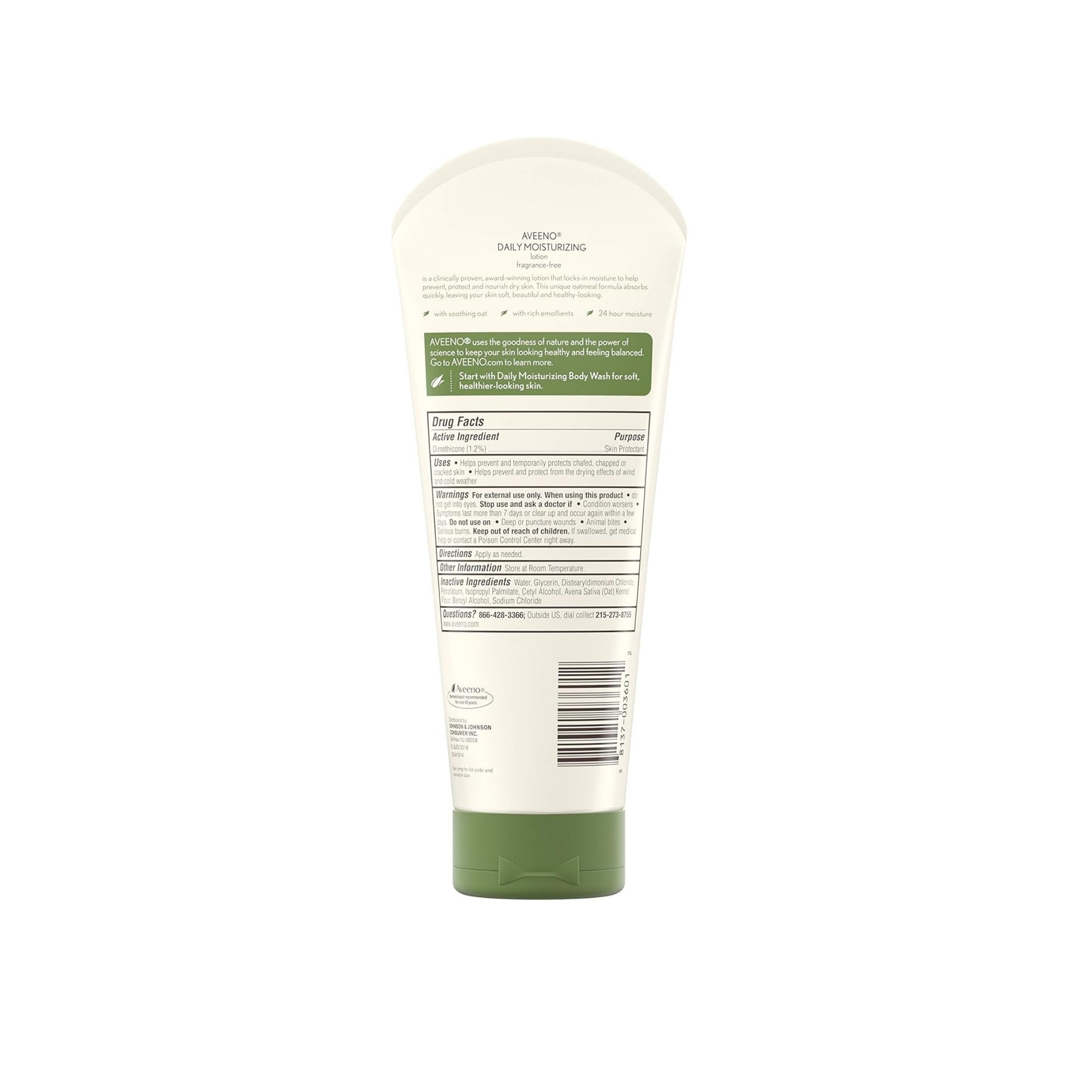 Aveeno Active Naturals Daily Moisturizing Lotion Fragrance Free 8 OZ