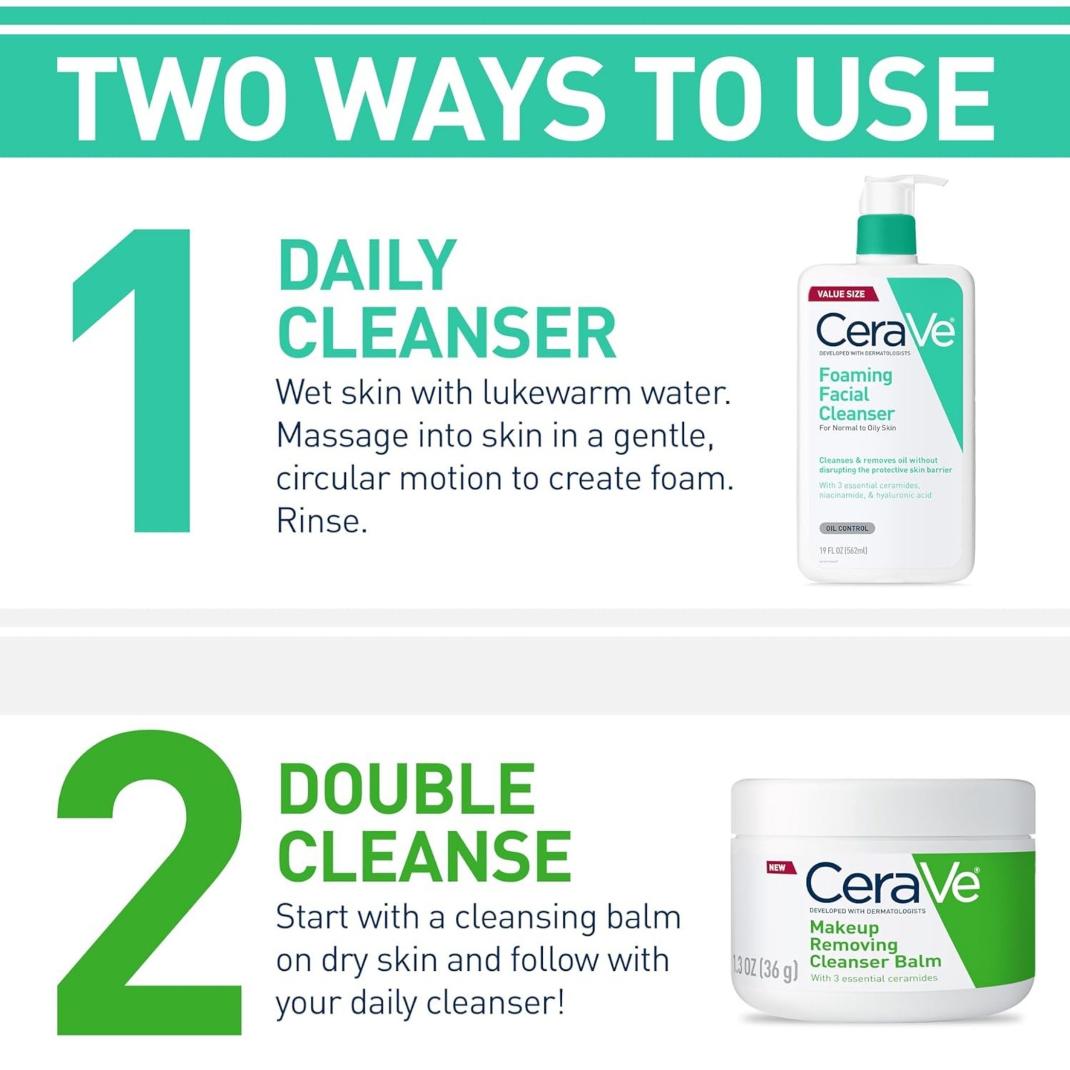 Cerave Foaming Facial Cleanser - 12 Oz