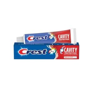 Crest Fluoride Anticavity Toothpaste Cavity Protection, Regular Paste, 8.2 Oz