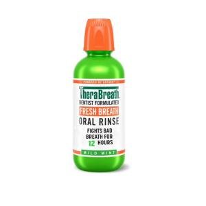 TheraBreath Oral Rinse, Fresh Mild Mint 16 Fl Oz