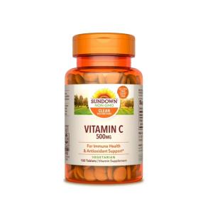 Sundown Naturals Vitamin C 500 Mg Ascorbic Acid Tablets 100