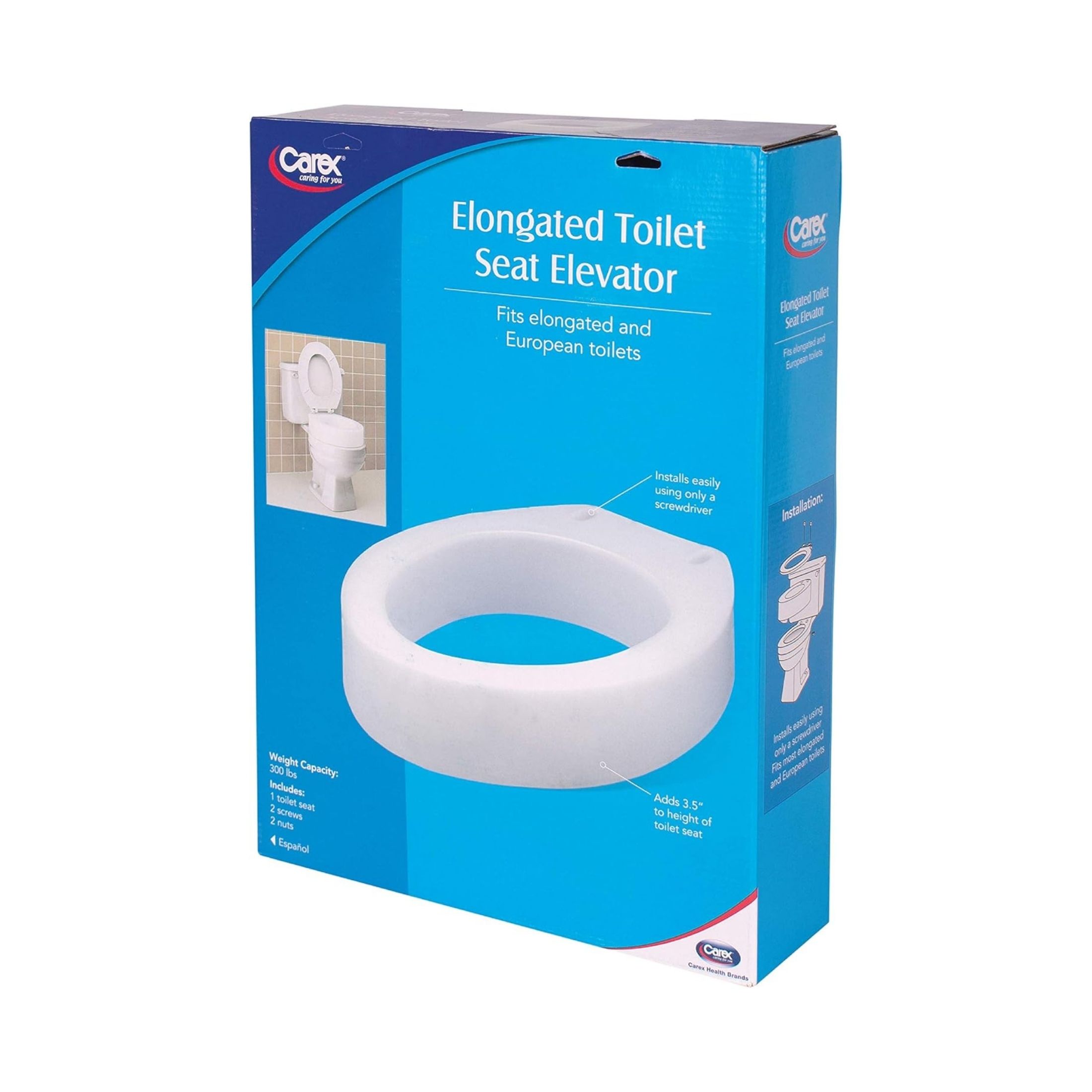 Carex Toilet Seat Elevator - Elongated