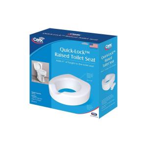 Carex Raised Toilet Seat - White
