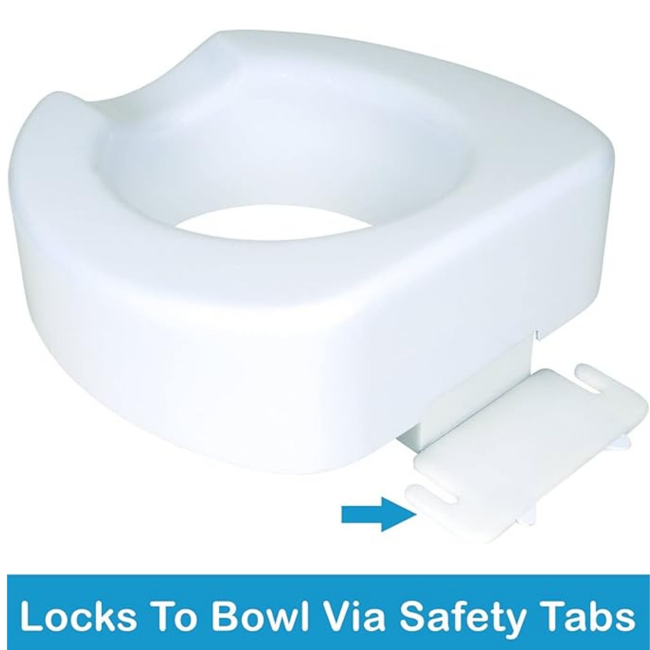 Carex Raised Toilet Seat - White