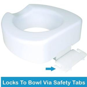 Carex Raised Toilet Seat - White