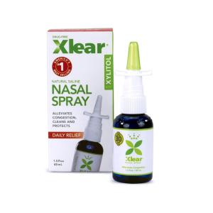 Xlear Daily Relief Natural Saline Nasal Spray With Xylitol, 1.5 Fl Oz