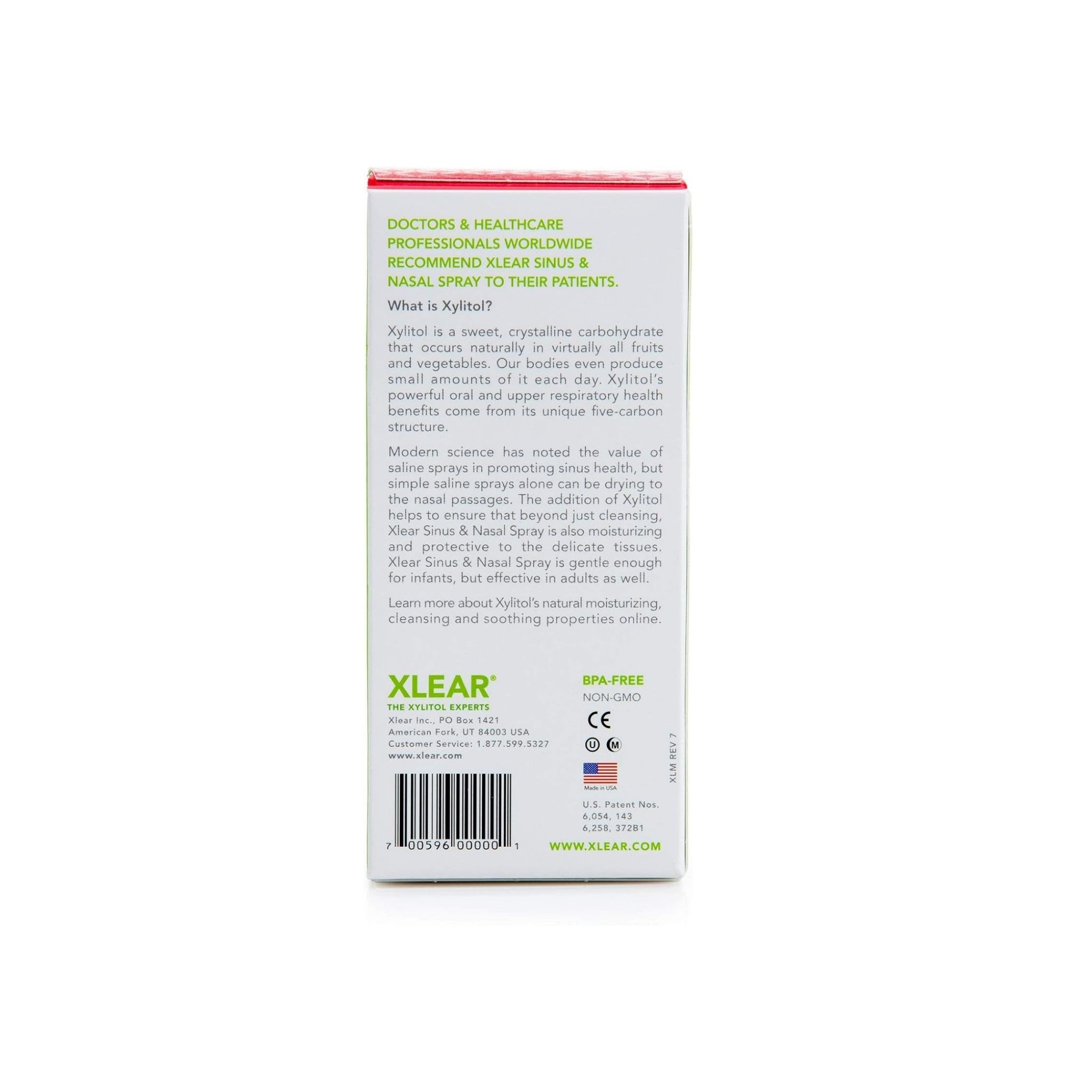 Xlear Daily Relief Natural Saline Nasal Spray With Xylitol, 1.5 Fl Oz
