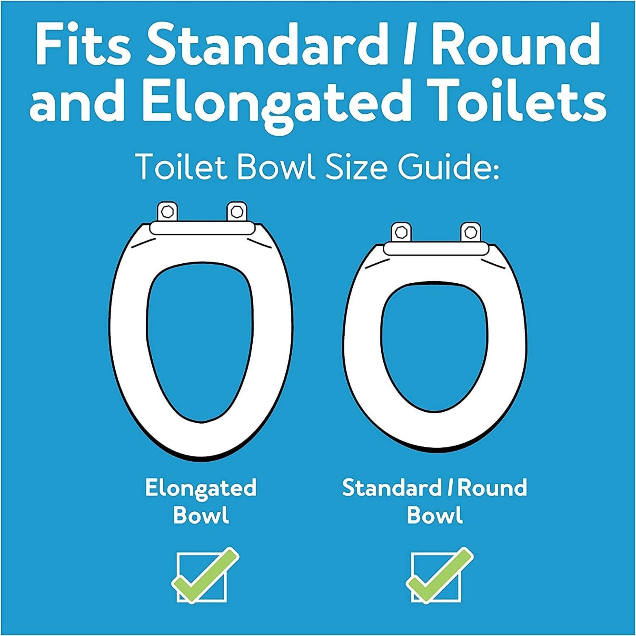 Carex E-Z Lock Raised Toilet Seat With Non-Adjustable Handles