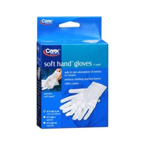 Carex Soft Hands Cotton Gloves, Small/Medium