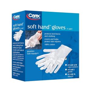 Carex Soft Hands Cotton Gloves, Large