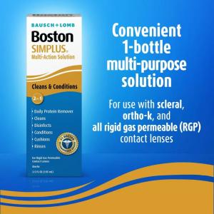 Bausch & Lomb Boston Simplus Multipurpose Contact Lens Solution 3.5 Fl Oz
