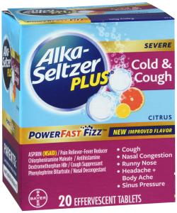Alka-Seltzer Plus Power Fast Cold & Cough Tab 20