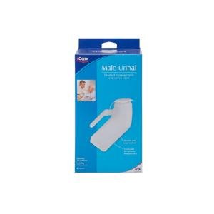 Carex Male Urinal, 32 Oz. With Cover, Single Patient Use