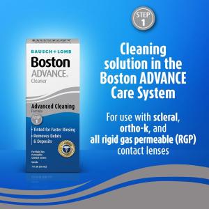 Bausch + Lomb Boston Advance Cleaner Contact Lens Solution For Rigid Gas Permeable Lenses From 1 Fl. Oz