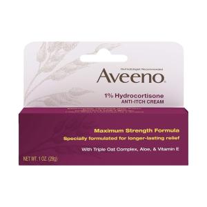 Aveeno Anti Itch Cream, Maximum Strength Formula 1 Oz