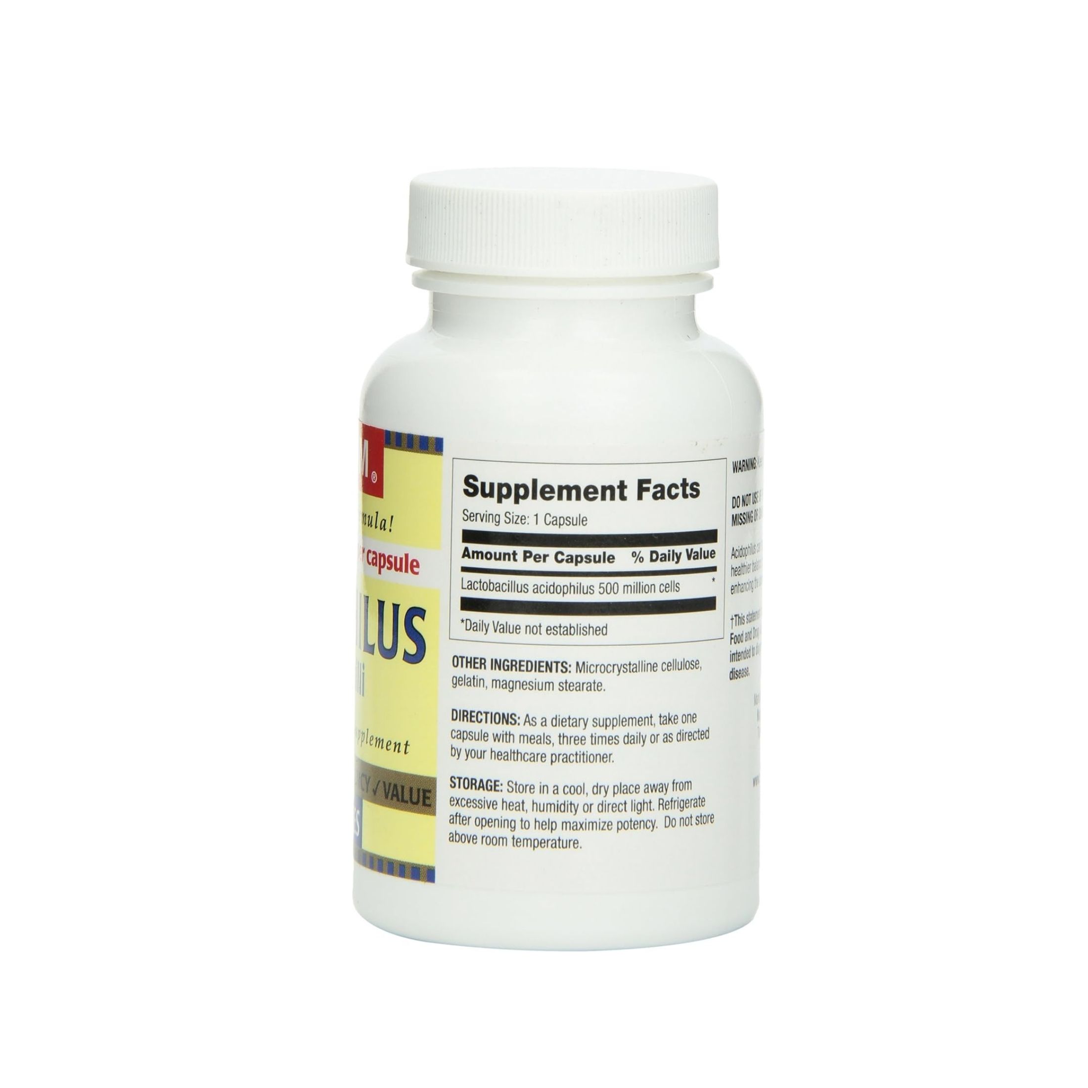 Optimum Acidophilus Lactobacilli Capsules