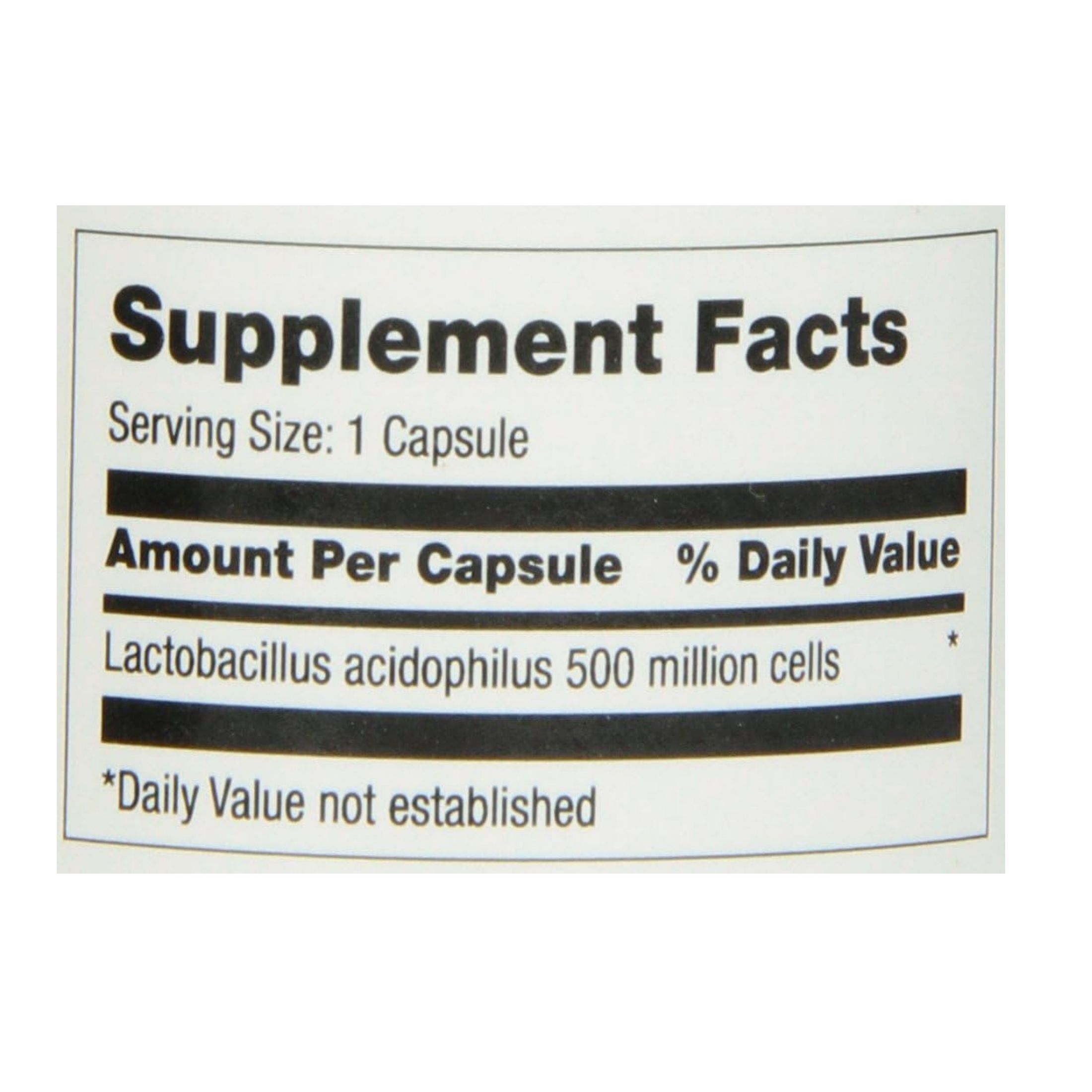 Optimum Acidophilus Lactobacilli Capsules