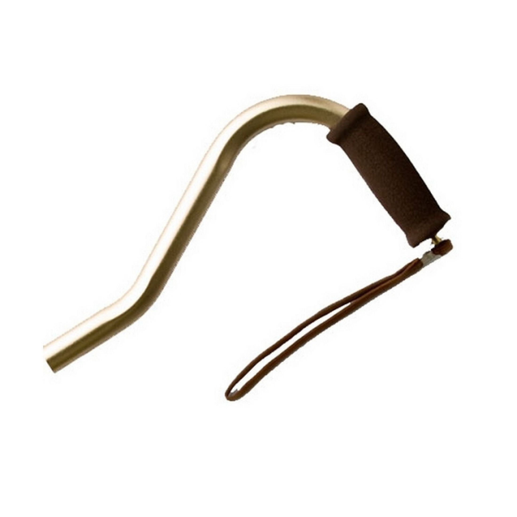 Alex Orthopedic Offset Adjustable Aluminum Cane Foam Grip Handle - Bronze