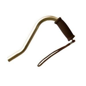 Alex Orthopedic Offset Adjustable Aluminum Cane Foam Grip Handle - Bronze