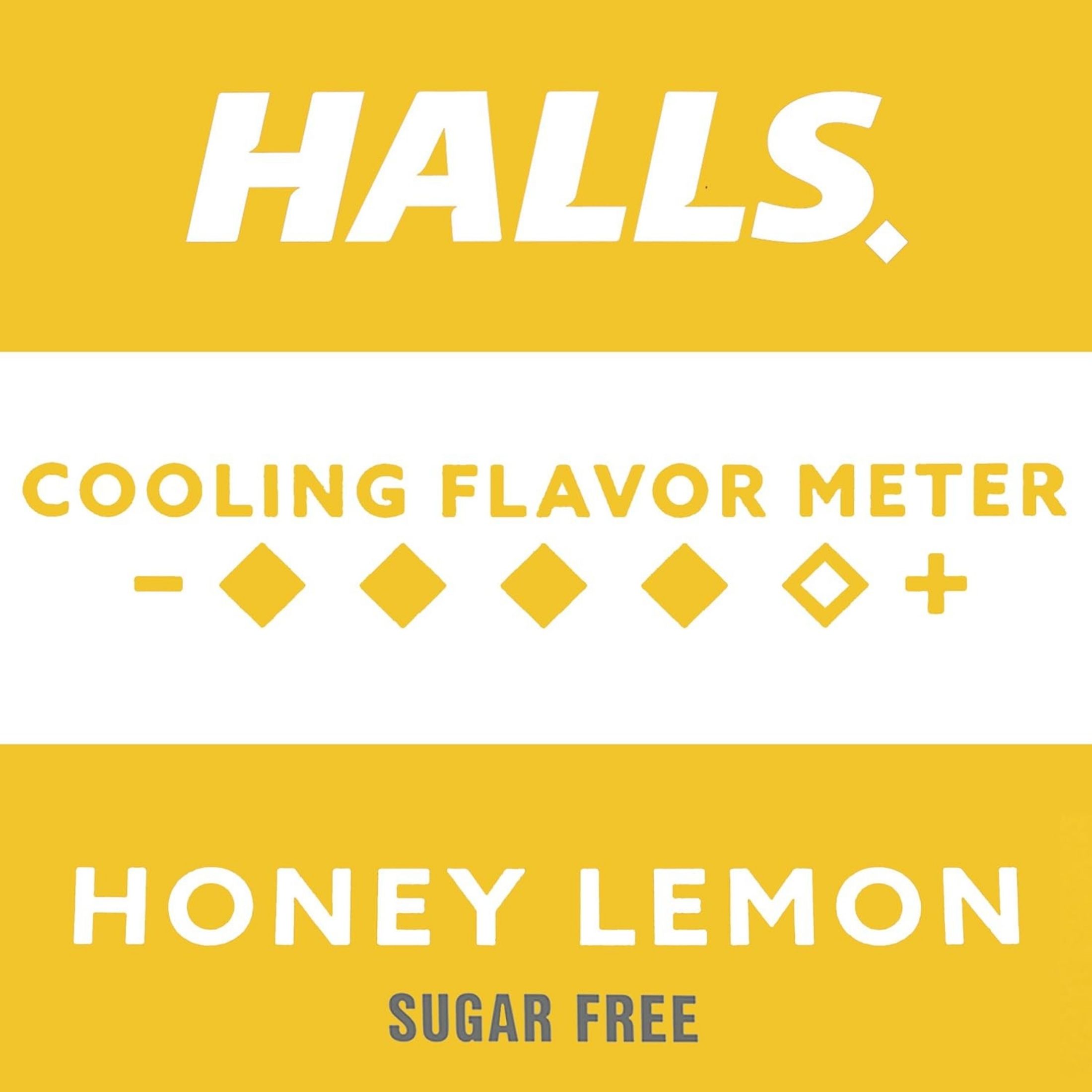 Halls Honey Lemon Flavor Menthol Cough & Throat Relief Drops Economy Pack