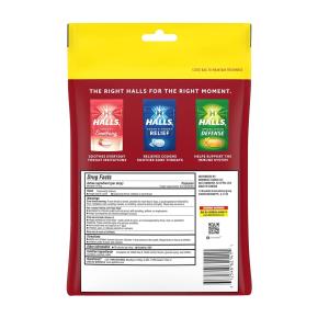 Halls Cough & Throat Relief, Cherry Flavor, Drops, Economy Pack