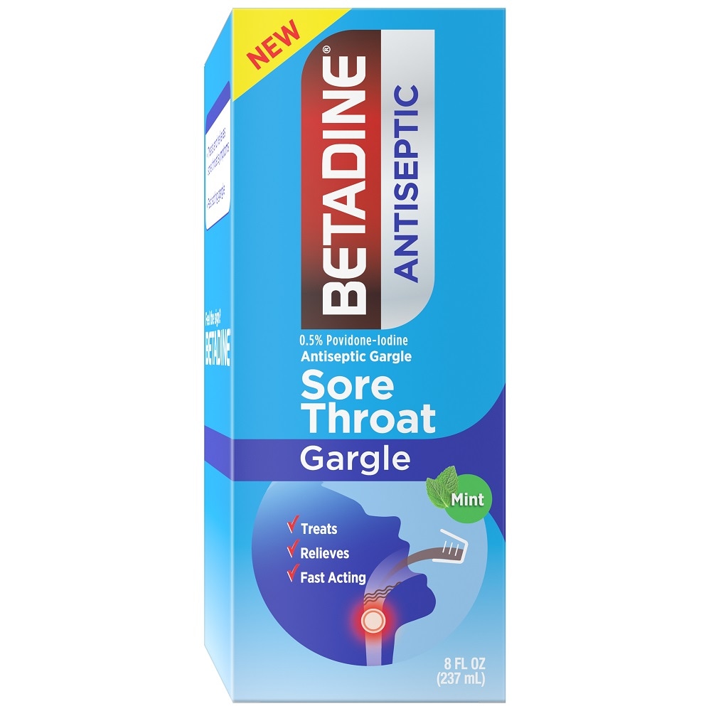 Betadine Antiseptic Sore Throat Gargle Mint