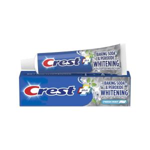 Crest Baking Soda And Peroxide Whitening Fluoride Toothpaste With Tartar Protection, Fresh Mint, 5.7 OZ