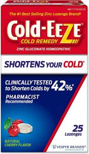 Cold-Eeze Remedy, Sugar Free, Natural Cherry Flavor, Lozenges