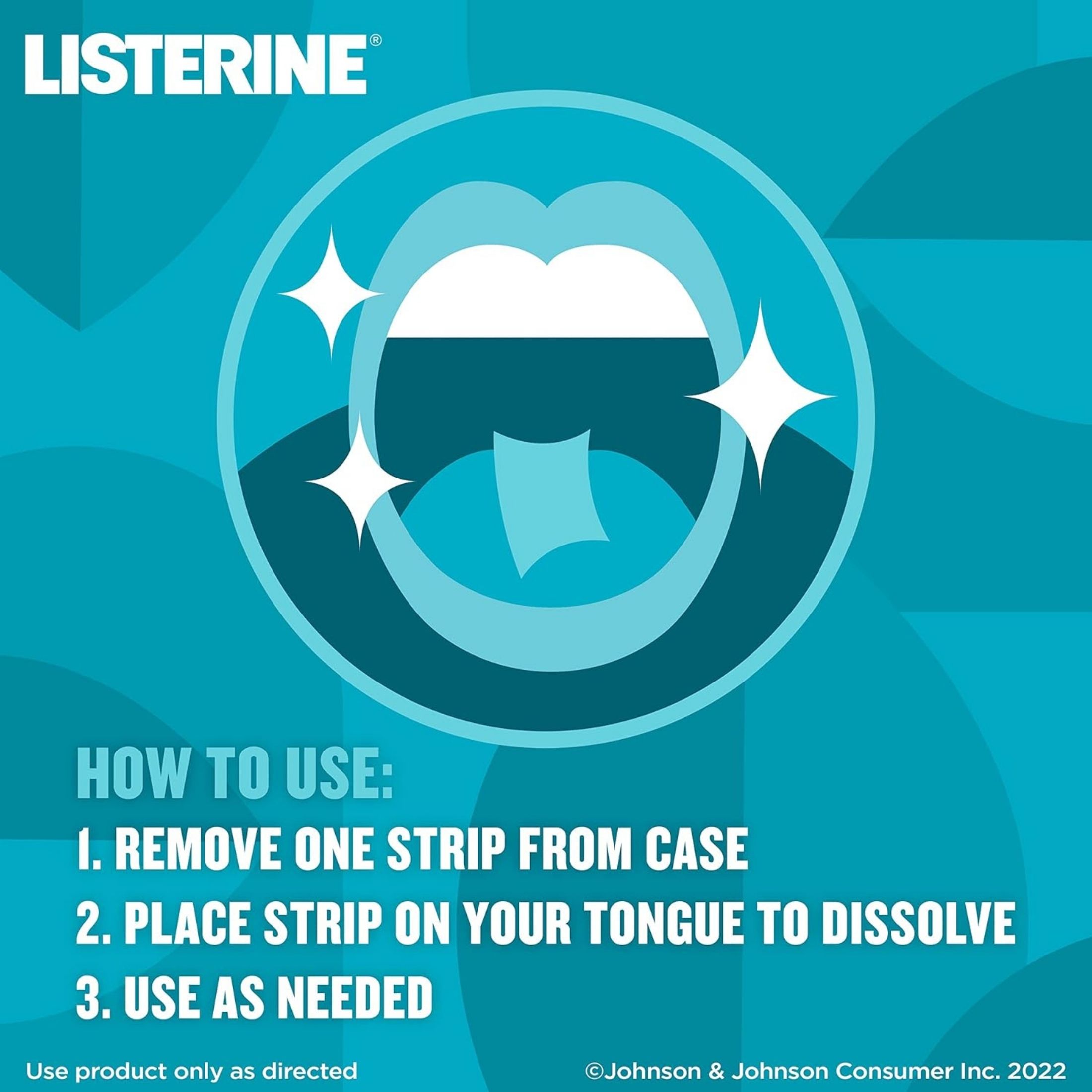 Listerine Cool Mint Pocketpaks Breath Strips 24 Strip Pack