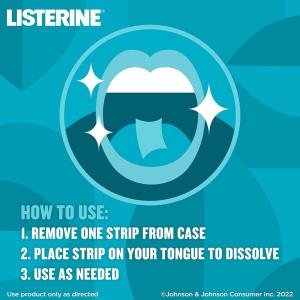 Listerine Cool Mint Pocketpaks Breath Strips 24 Strip Pack