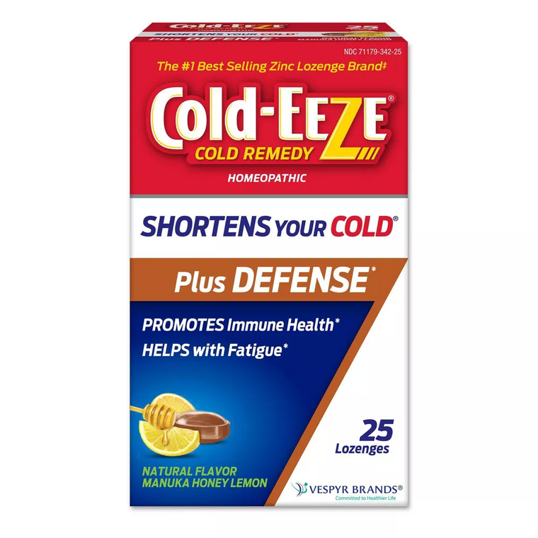 Cold Eeze Remedy Plus Defense Natural Manuka Honey Lemon Flavor Lozenges