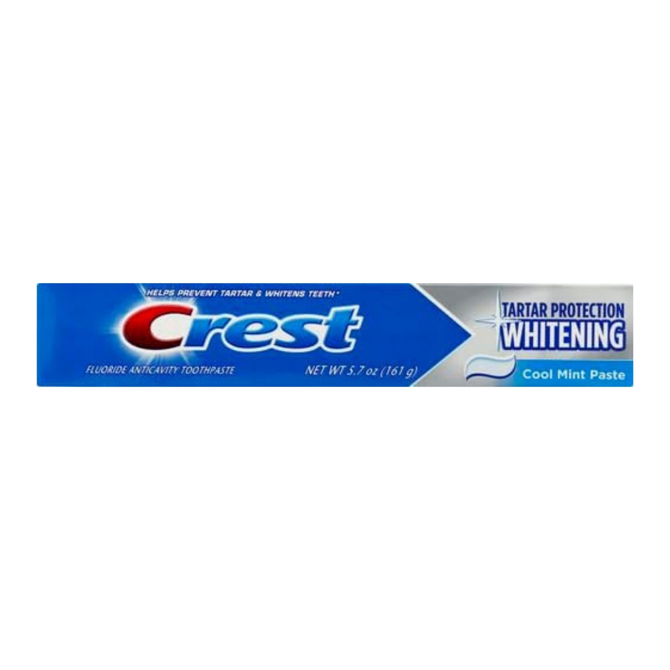 Crest Tartar Protection Whitening Fluoride Anticavity Cool Mint Paste Toothpaste 5.7 Oz
