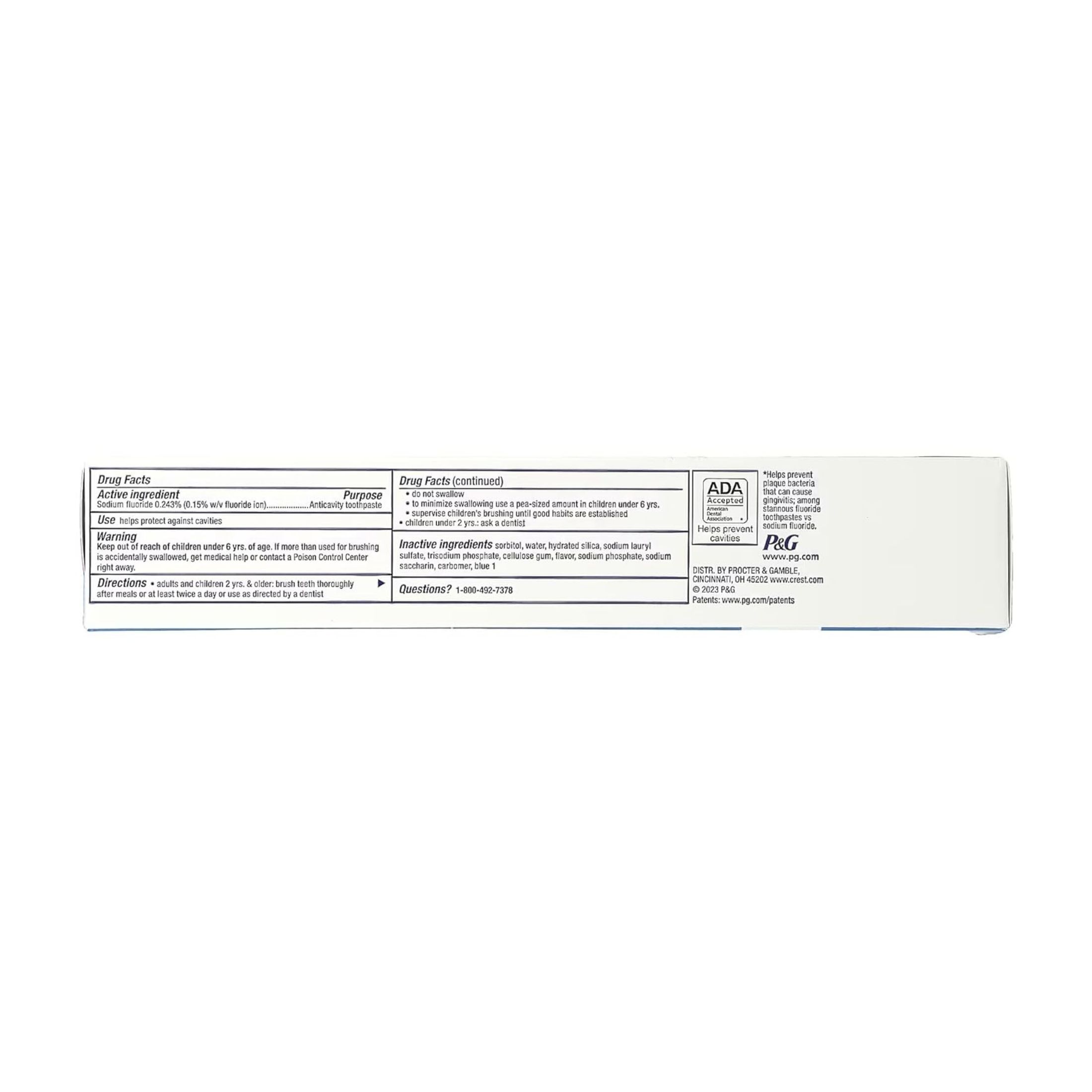 Crest Cavity Protection Toothpaste, Cool Mint Gel 5.7 Oz
