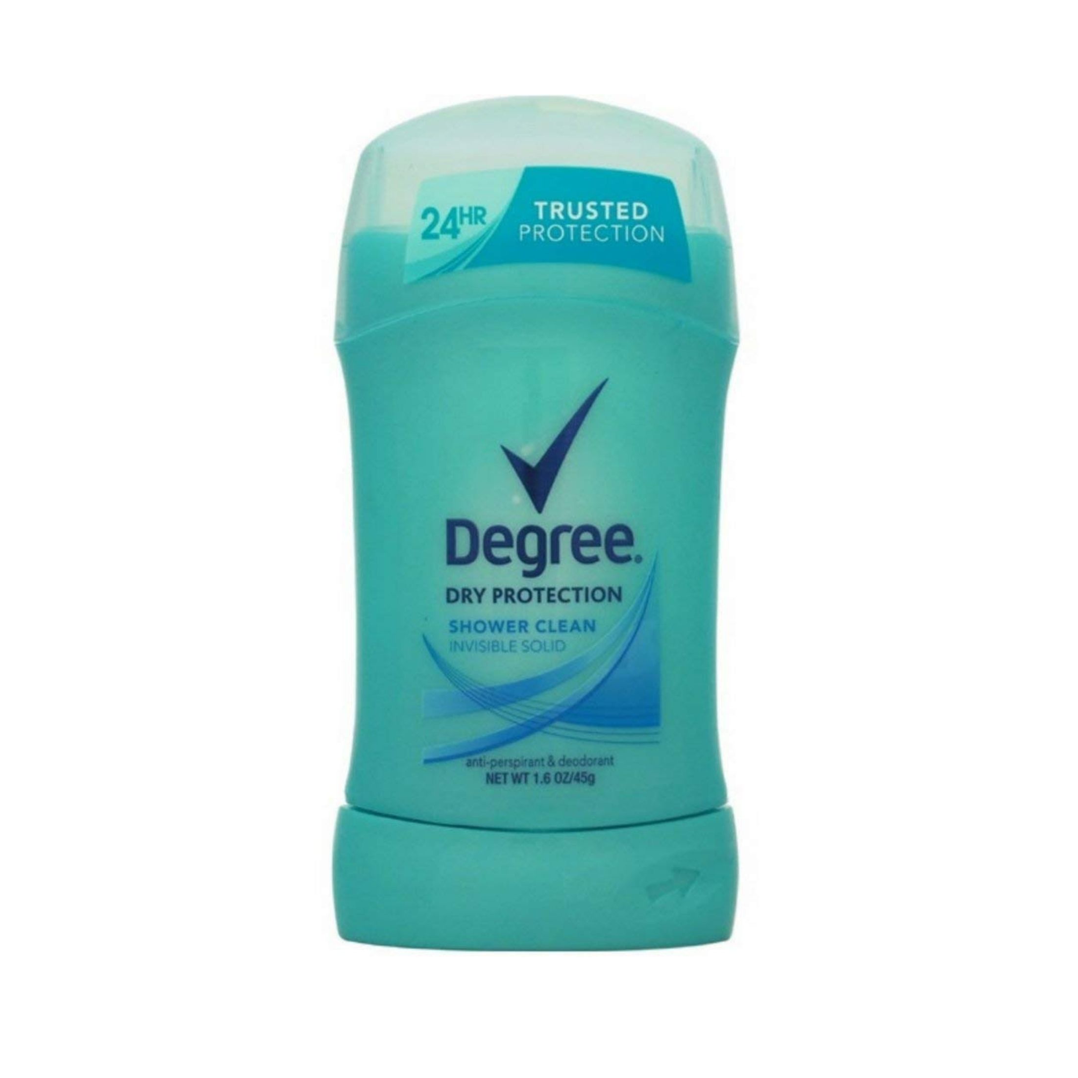 Degree Dry Protection Antiperspirant Deodorant Invisible Solid, Shower Clean, 1.6 Oz